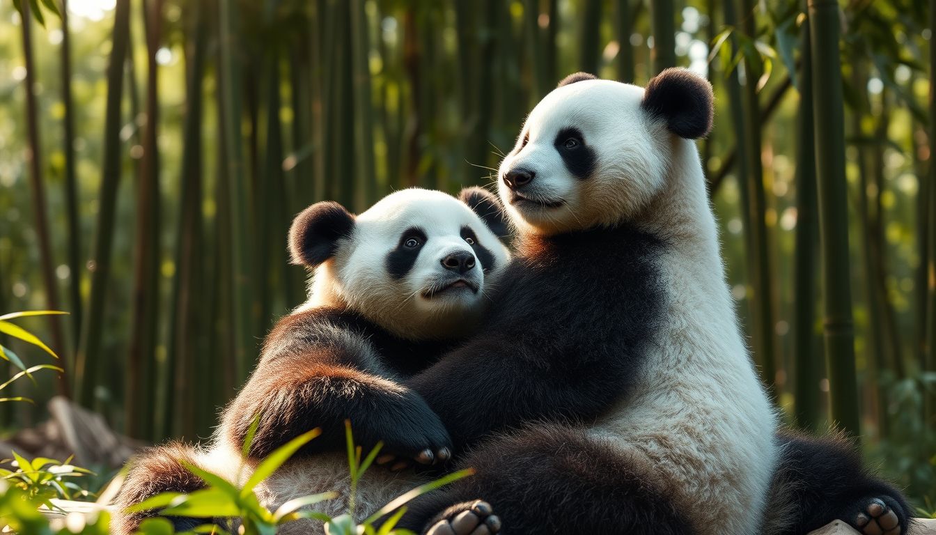 Álmodni egy panda párral harmóniát és békét jelez.