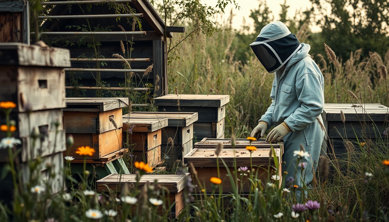 Az elhagyott méhészet új kezdetet és reményt szimbolizál.