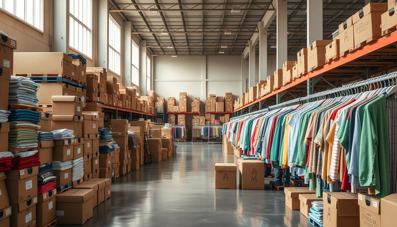 A ruhákkal teli raktár álma bőség és lehetőségek jele.