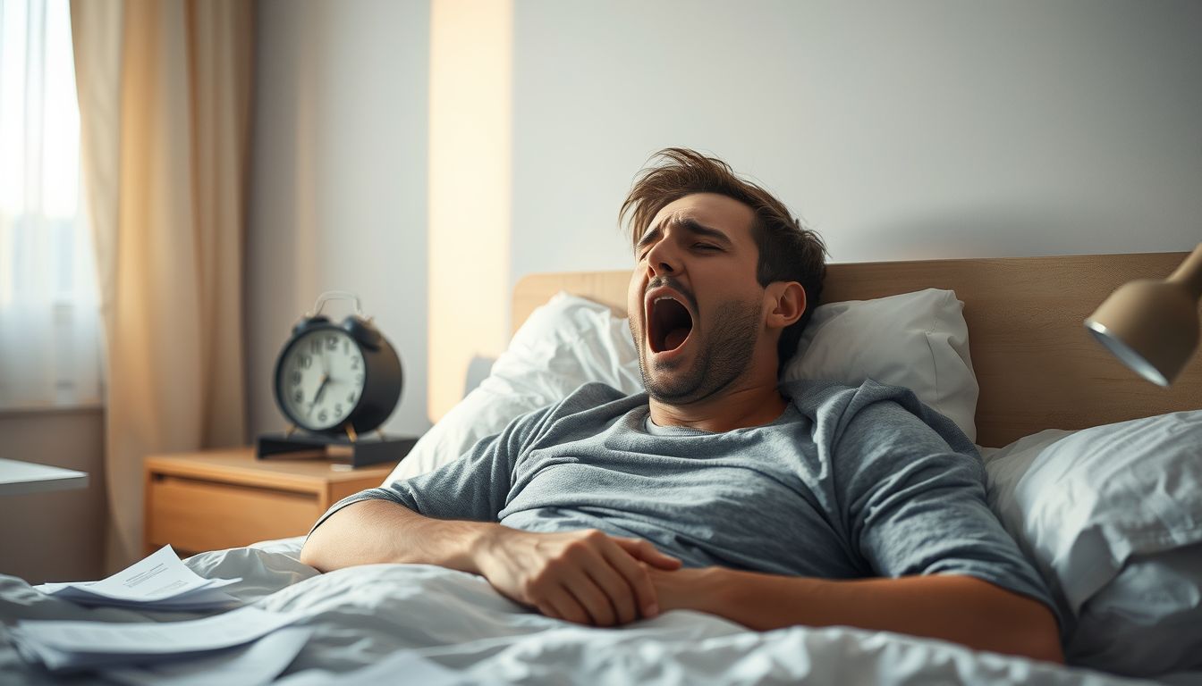 Ásítás álmában gyakran a stressz és szorongás jele.