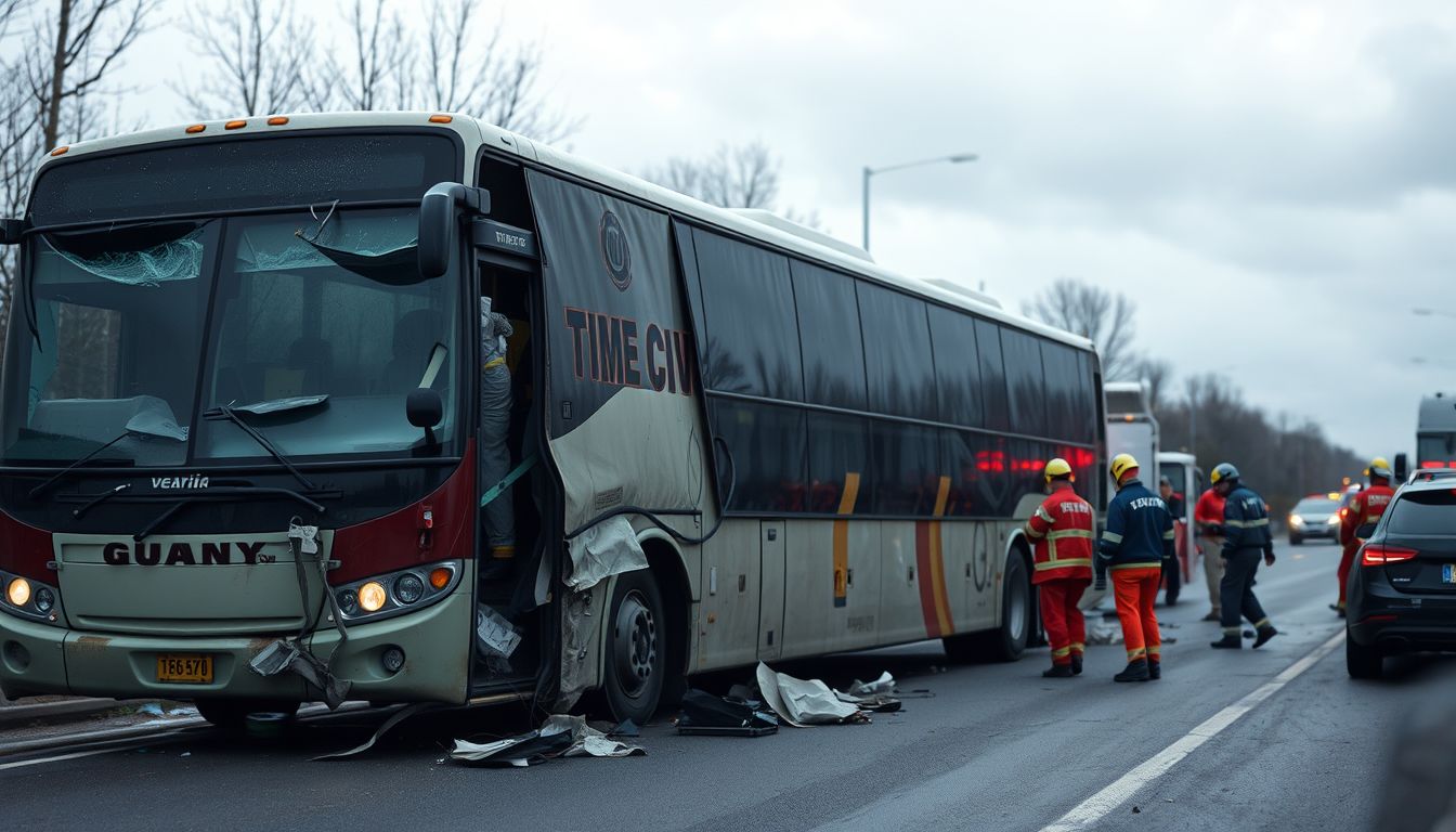 A balesetet szenvedő busz álma veszteség és váratlan változás jele.