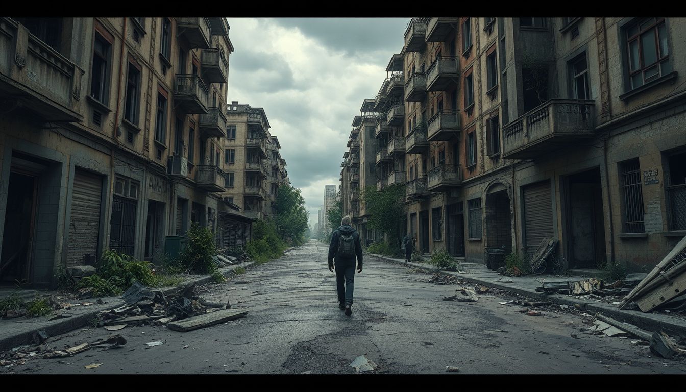 Egy romos városban élni a belső átalakulás szimbóluma.