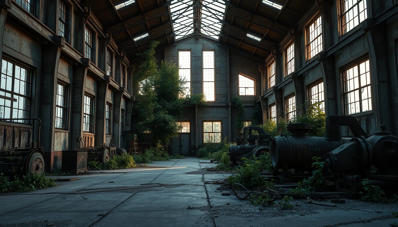 Az elhagyatott gyár álomban múltbéli elhagyatottságot szimbolizál.