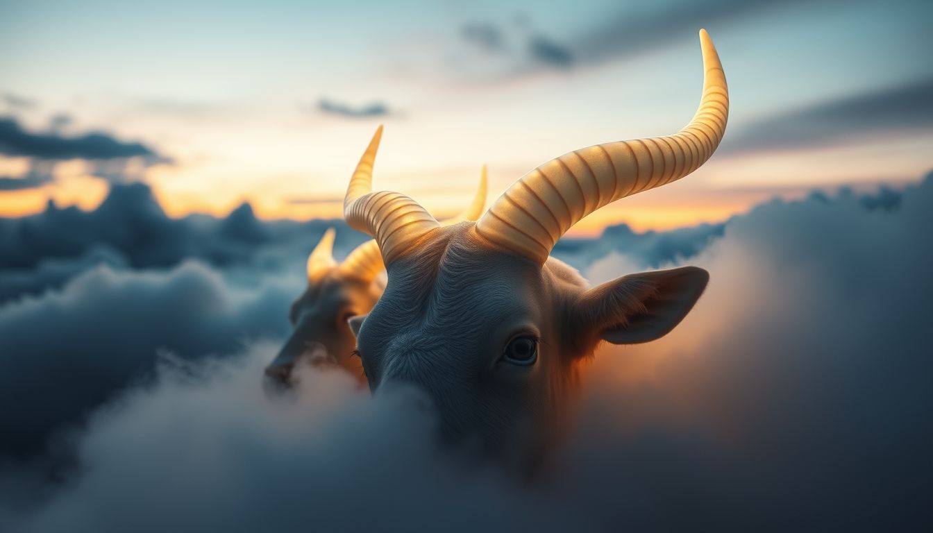 Fehér szarvak álomban tisztaságot és spirituális erőt jeleznek.