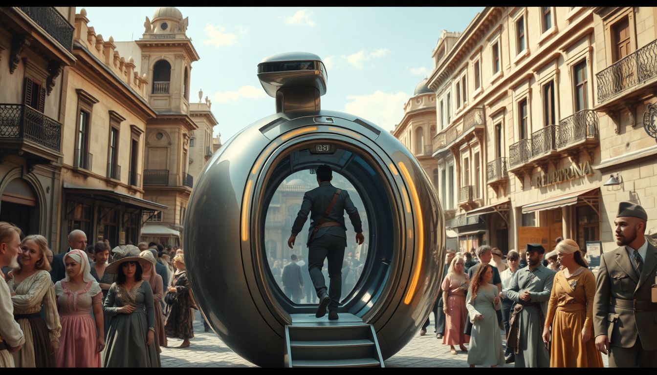 Az időutazás lehetőséget ad a történelem élő tanulmányozására.
