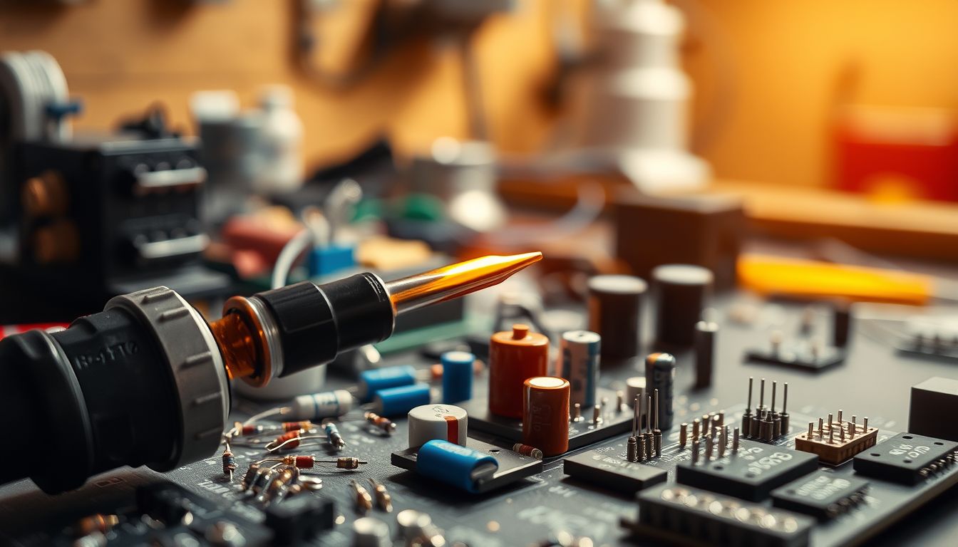 Az elektronikai alkatrészek pákázása álomban újrakezdést jelképez.