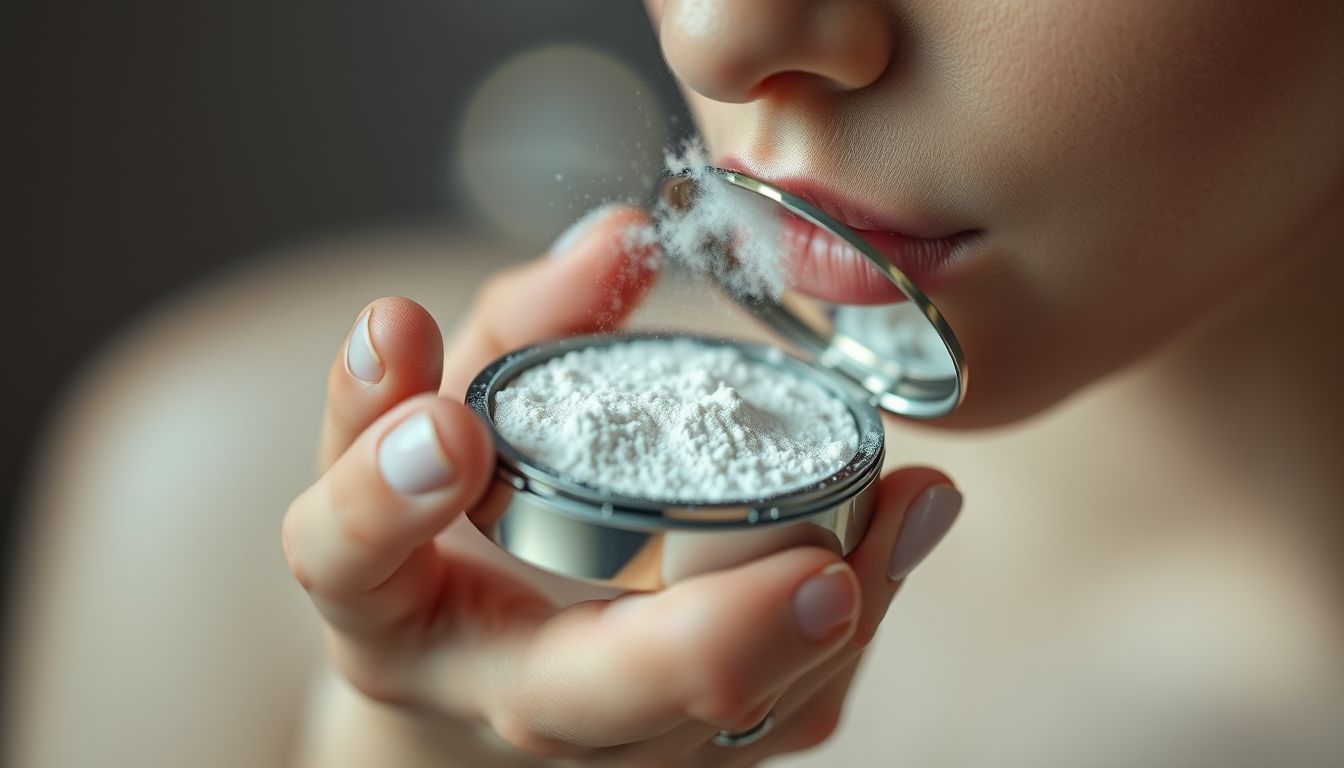 Púdert felszippantani álomban önbecsapásra és elfojtott vágyakra utal.