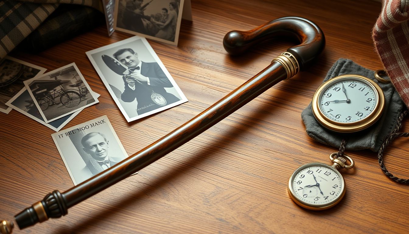A sétabot emléktárgyként erős személyes kötődést szimbolizál.