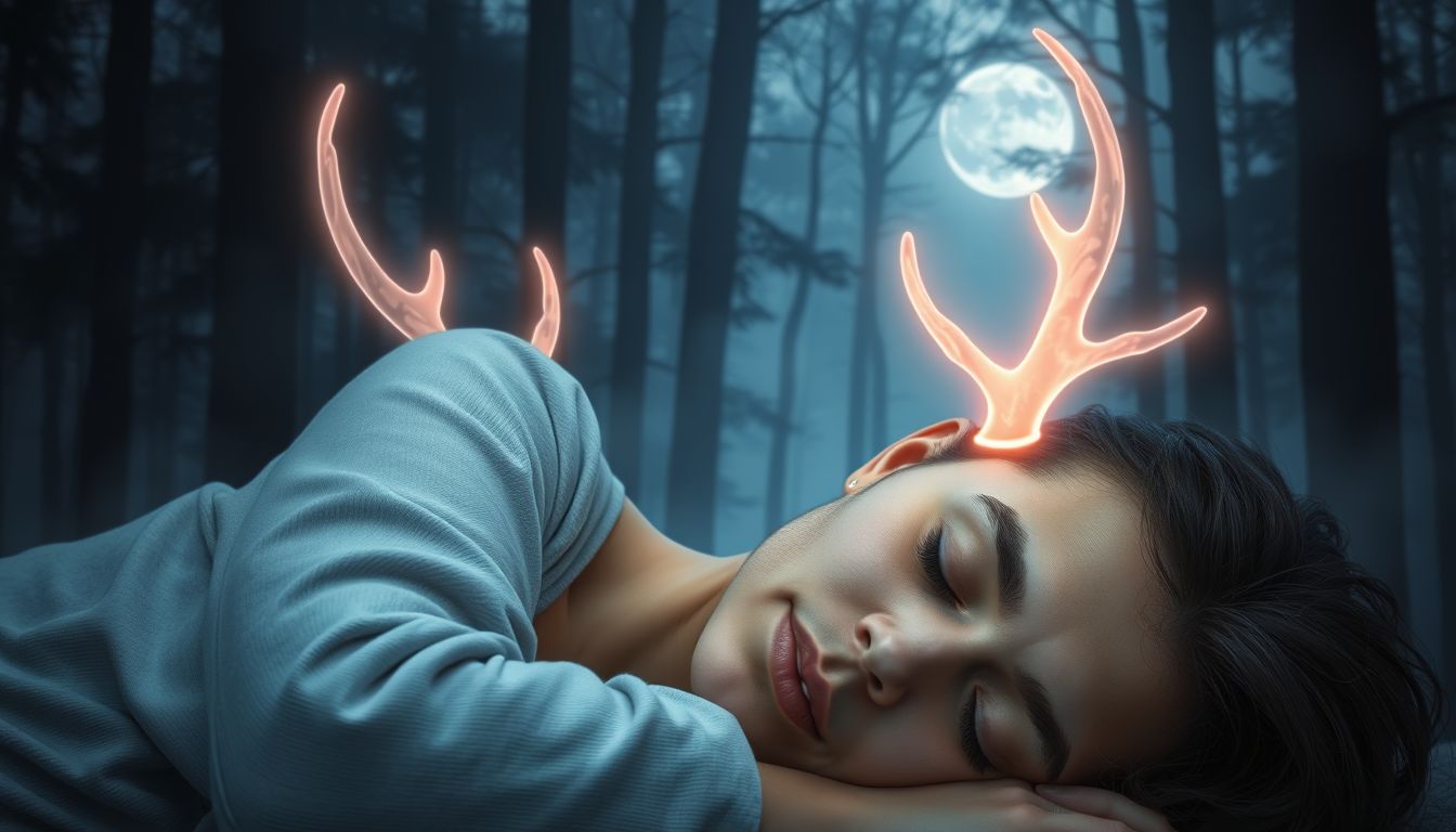 A szarv jelmez álomban rejtett erő és álcázás jele lehet.