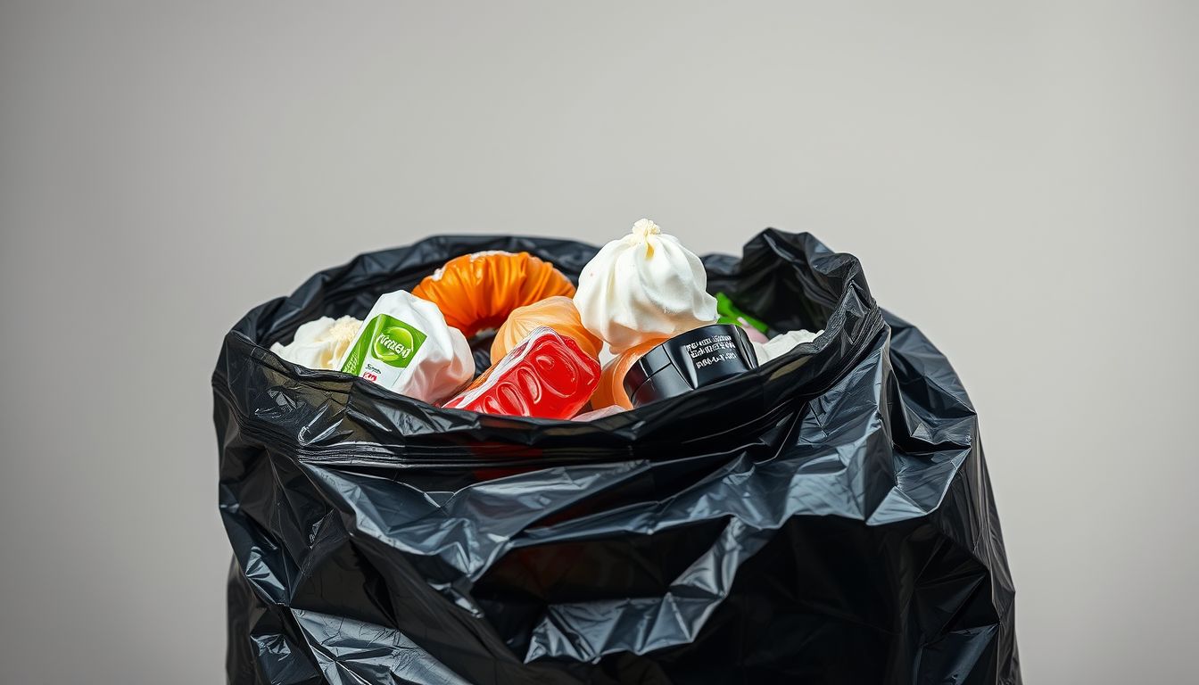 A szemeteszsák az elfojtott érzelmek felszínre törését jelzi.