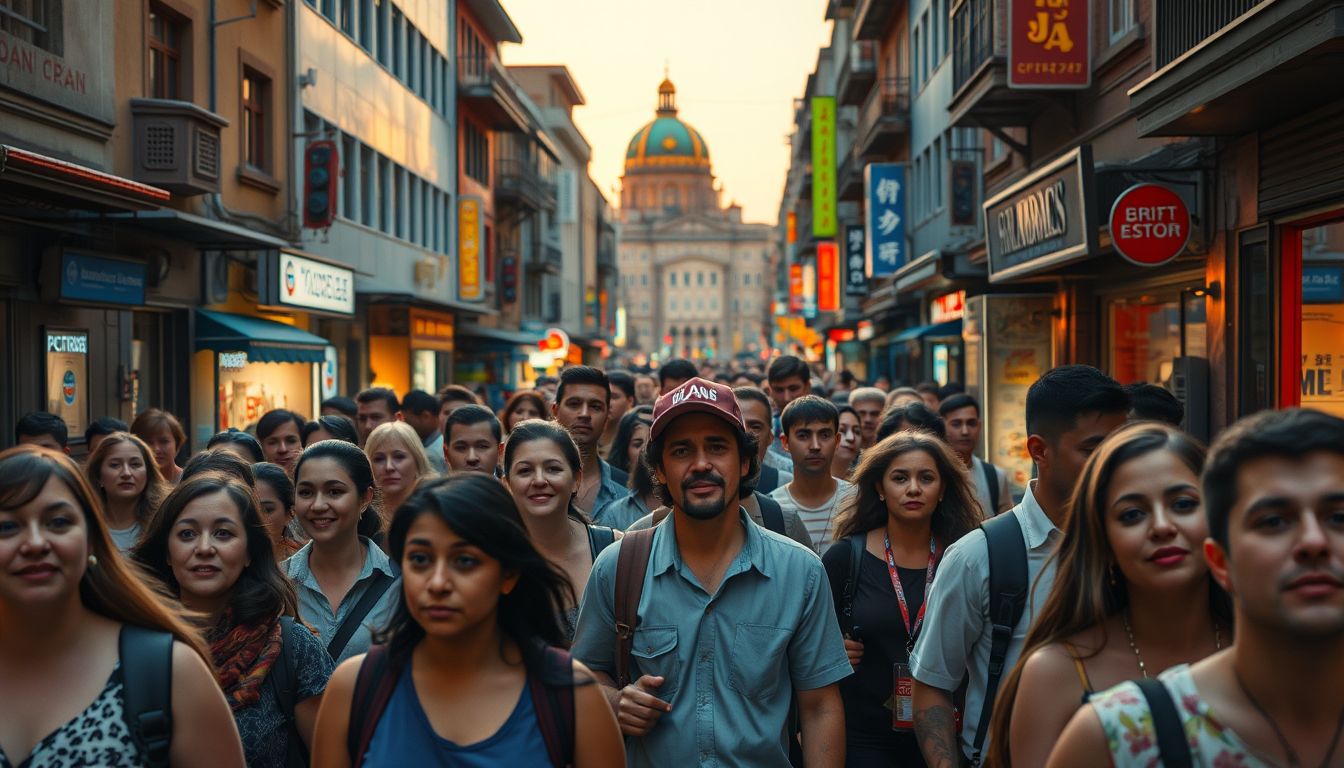 Az idegen tömegben eltűnni a felfedezés izgalmával jár.