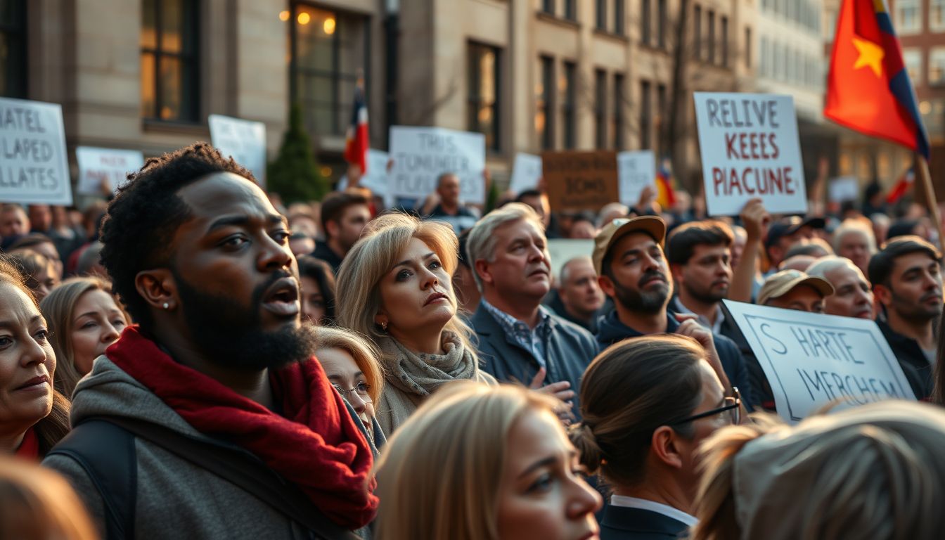 A politikai gyűlés tömegében az egyéni meggyőződés erősen jelenik meg.