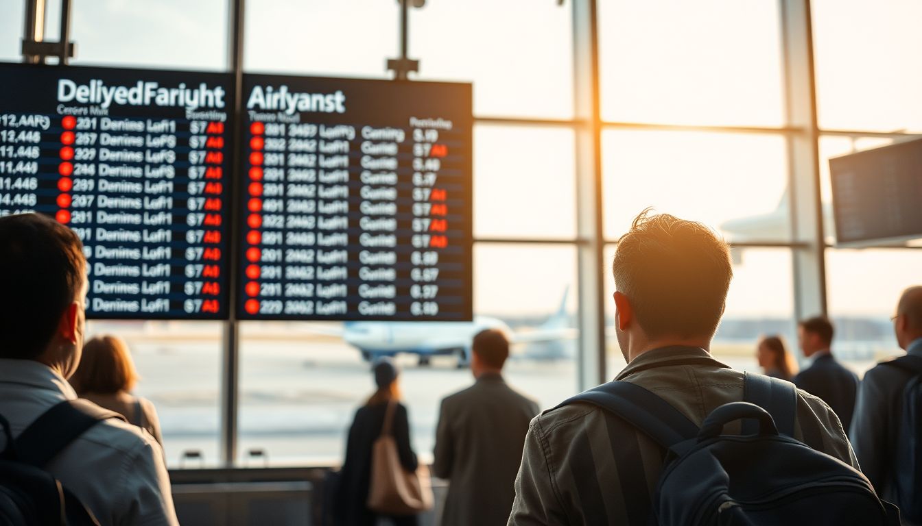 A késés repülőtéren az elszalasztott esélyek szimbóluma lehet.