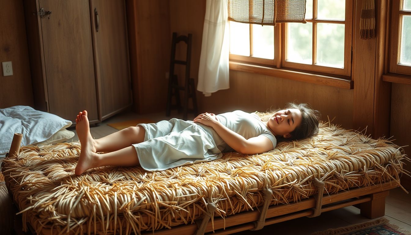 A szalmazsákon fekvés nyugalmat és egyszerű boldogságot jelképez álmodban.