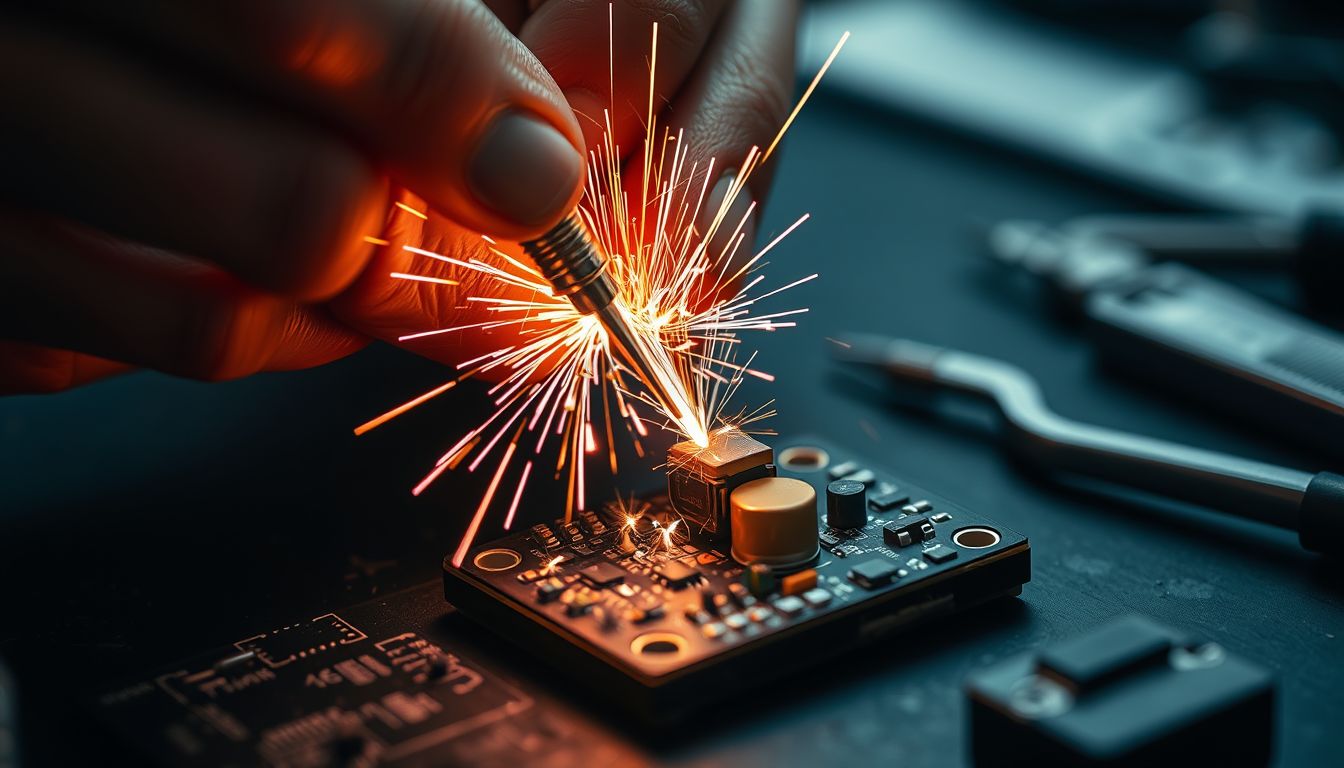 Az erős forrasztás az aggodalom túlzott kontrollját jelképezheti.