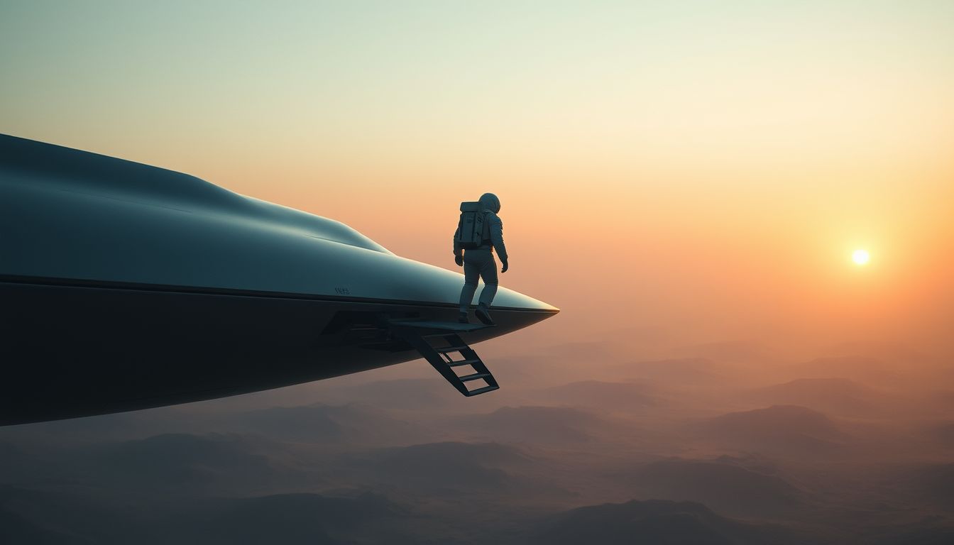 Az űrhajó elhagyása az új kezdetek szimbóluma lehet.