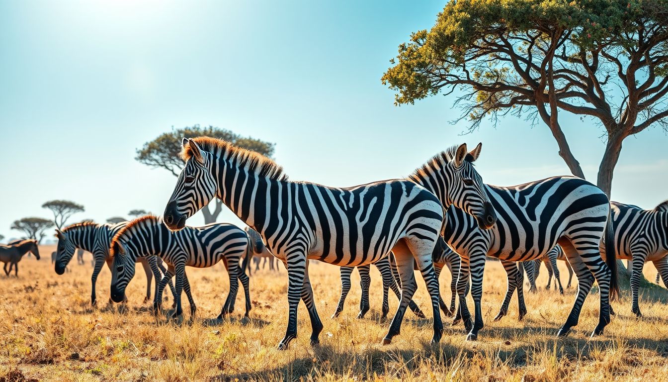 A zebra csorda látása az egység és védelem szimbóluma álomban.