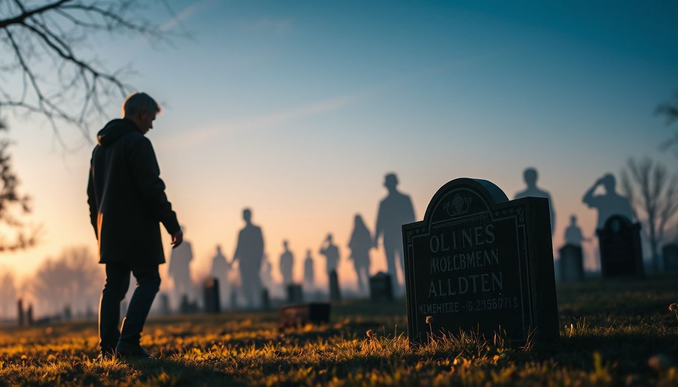 A sírkertben találkozás múltbéli elbúcsúzás vagy tudattalan üzenet.