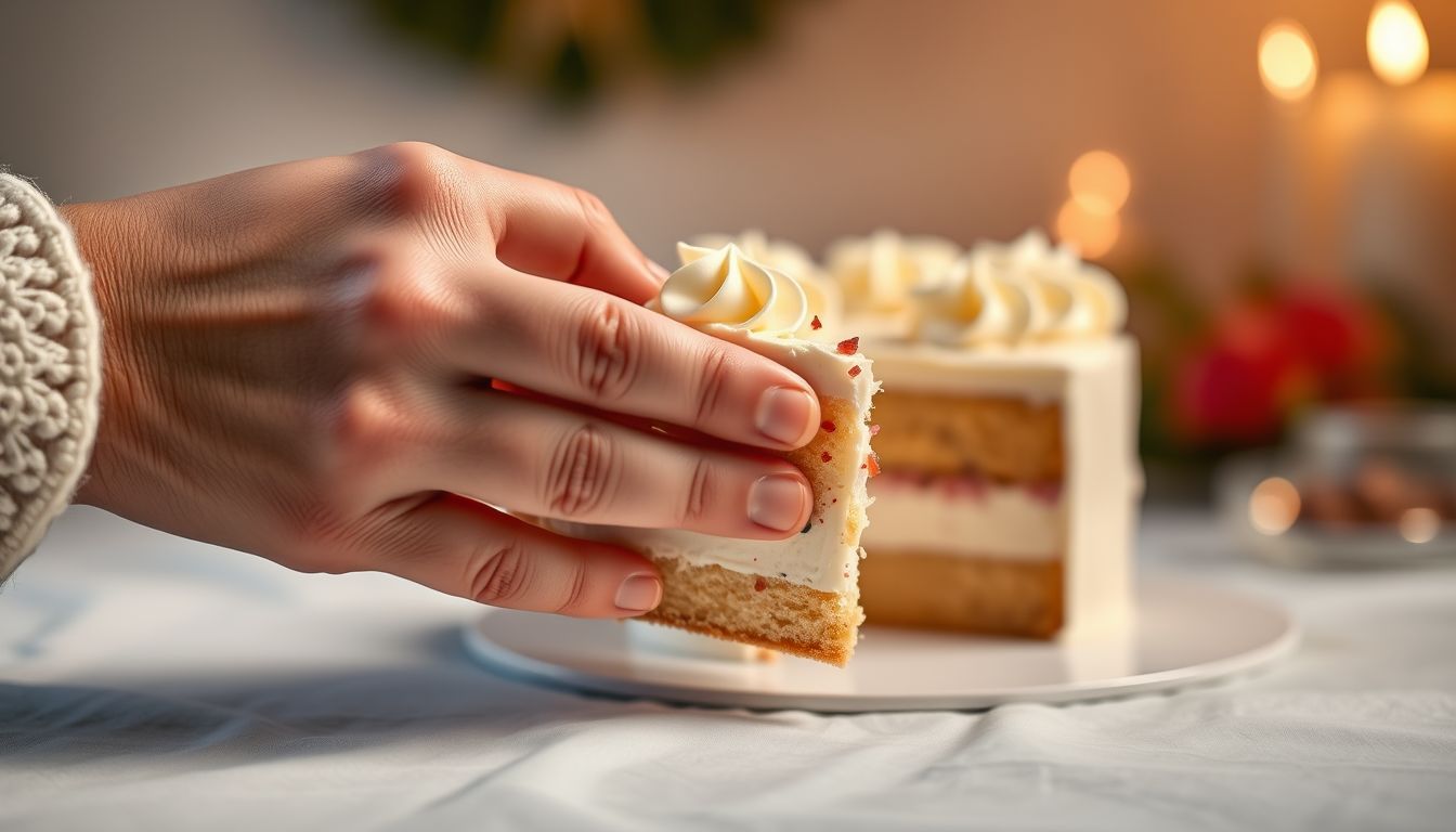 A 17. torta kapása álomban boldogság és ünneplés jele.