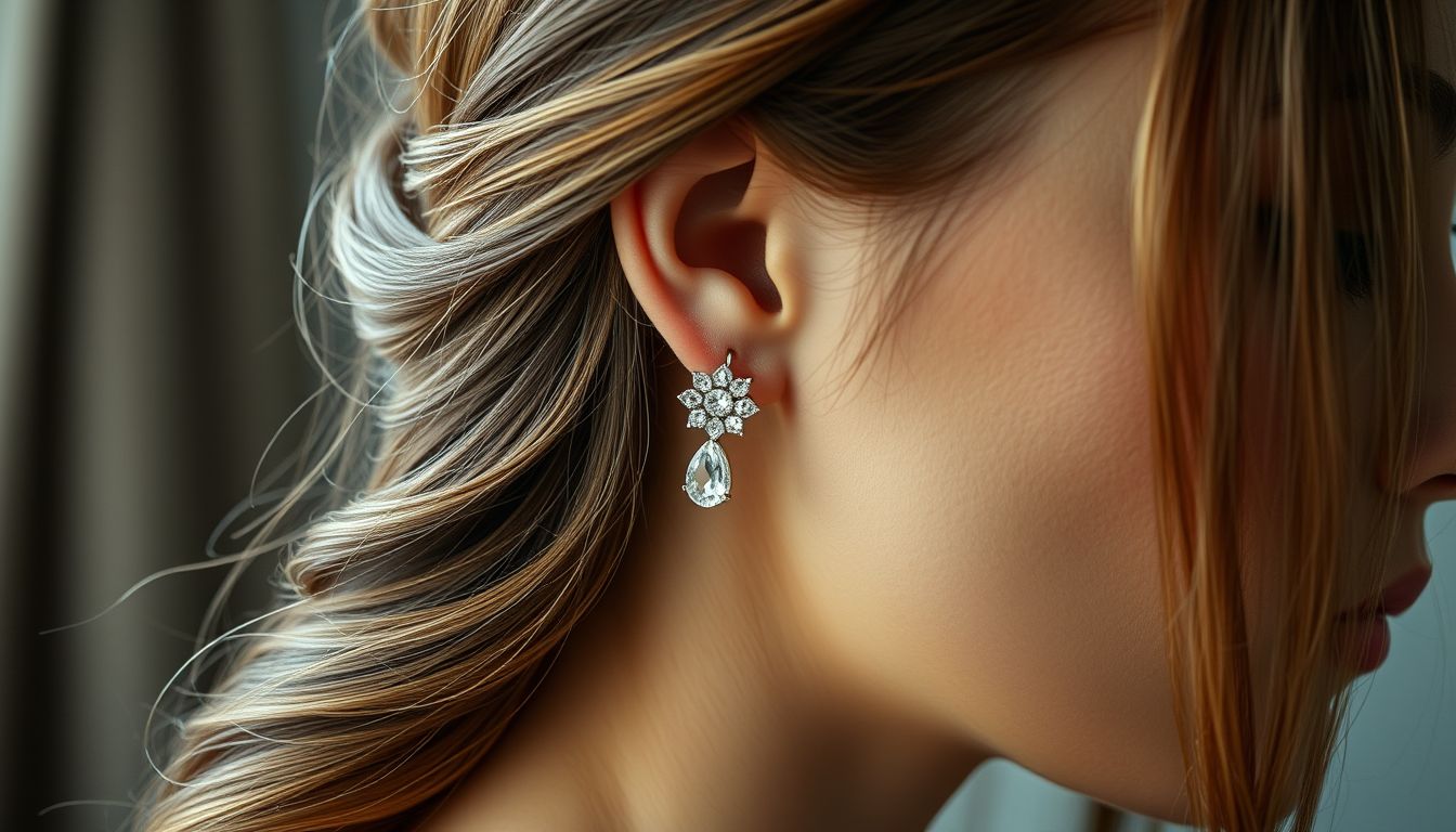 A fülbevaló a hajban álomban vonzerőt és önbizalmat jelképez.