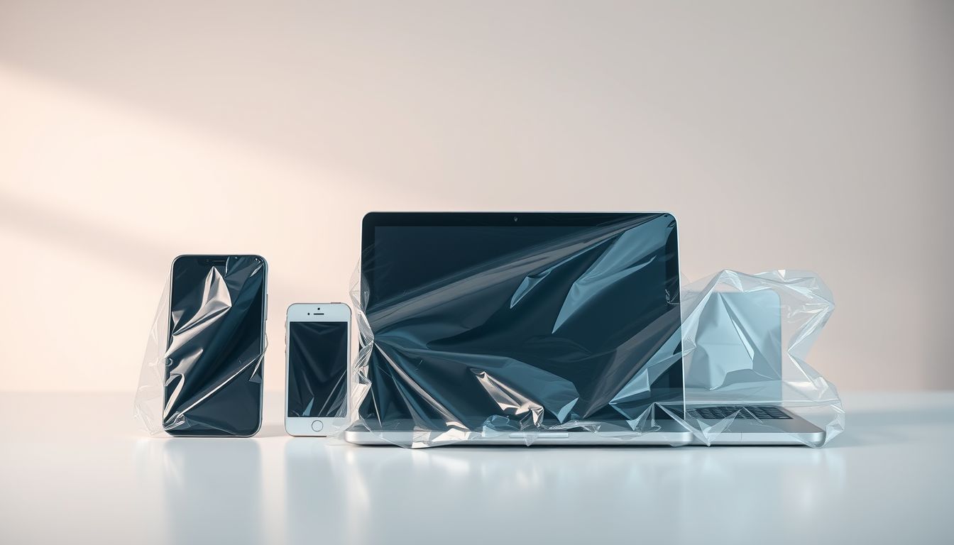 Az álombeli fóliával védett eszköz biztonságérzetet jelképez.