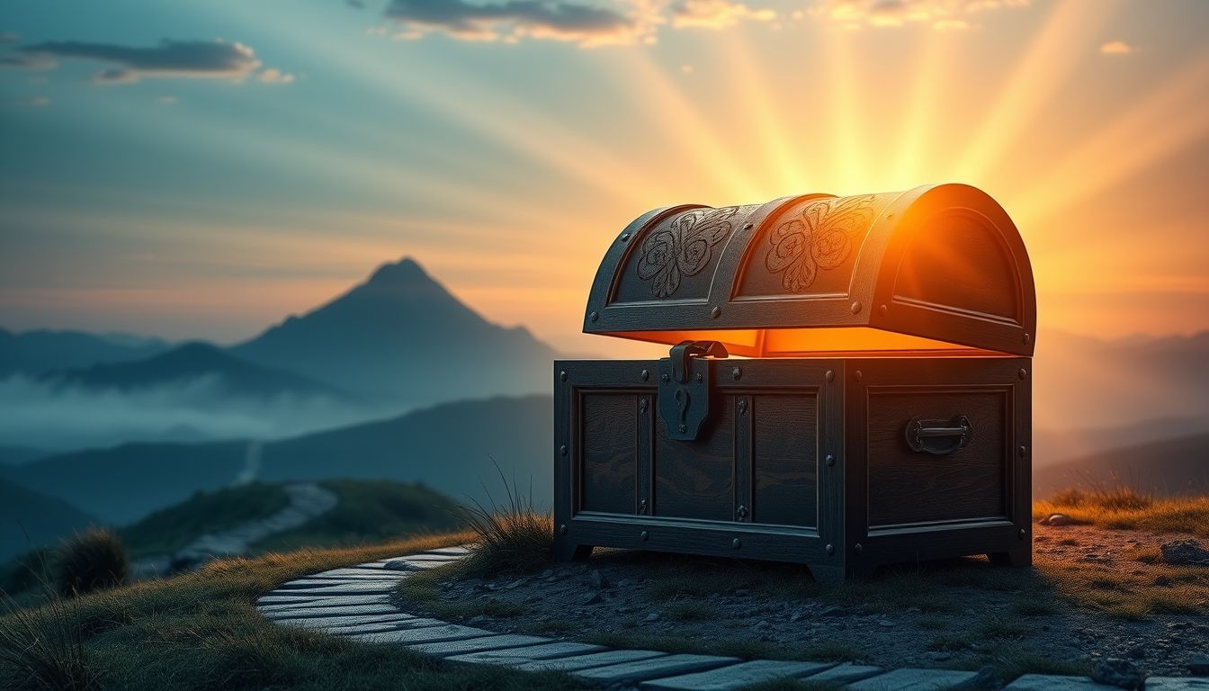 A kincsesládával álmodni az élet értékes céljaira utal.