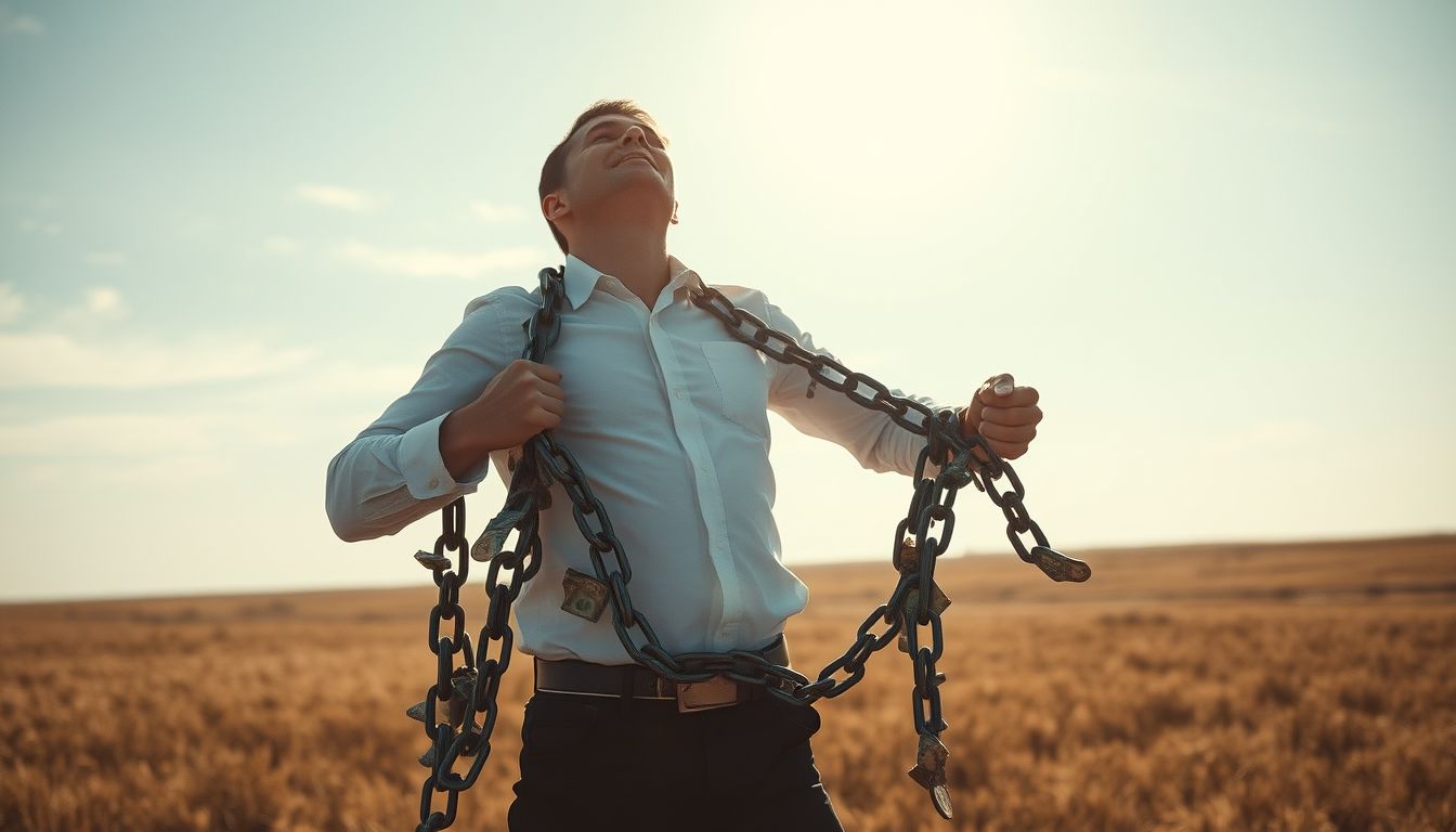 Az adósság álomban a szabadság hiányát jelképezi.