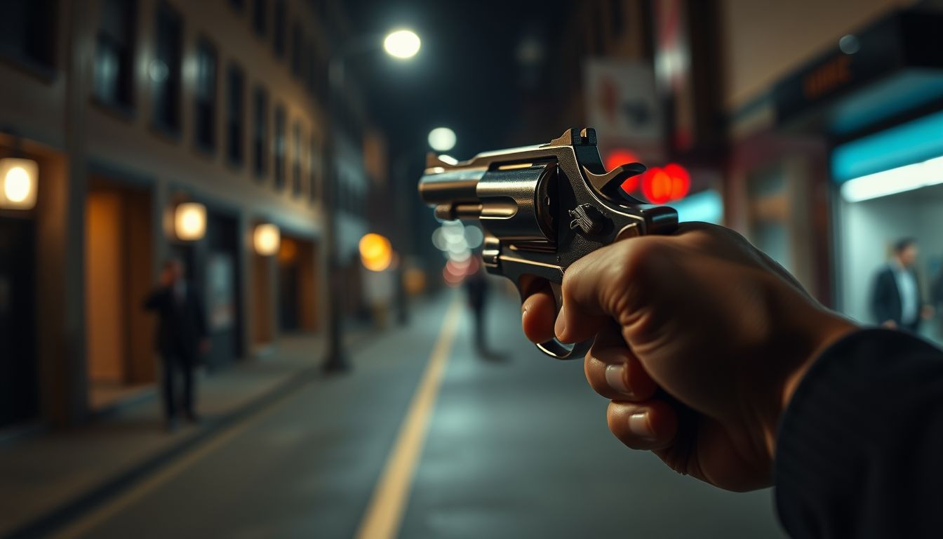 Revolverrel lőni álmában gyakran agresszió vagy védekezés jele.