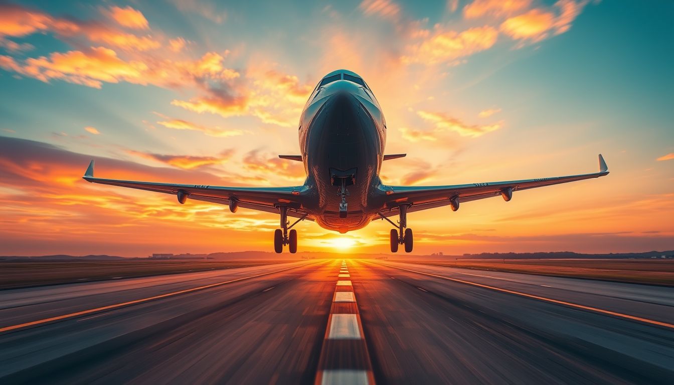 Az induló repülőgép az új élet kezdetét szimbolizálja.