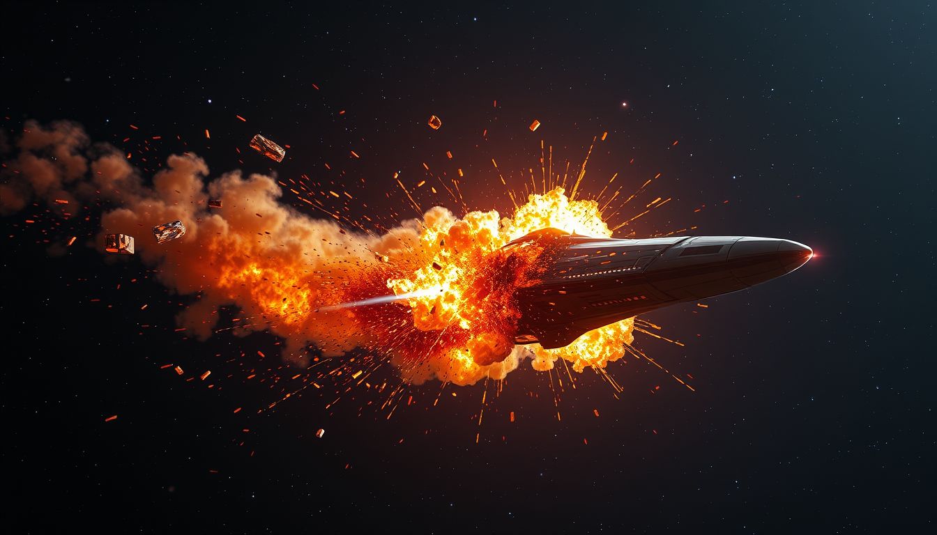 Az űrhajó robbanása az álmokban újjászületést jelképez.