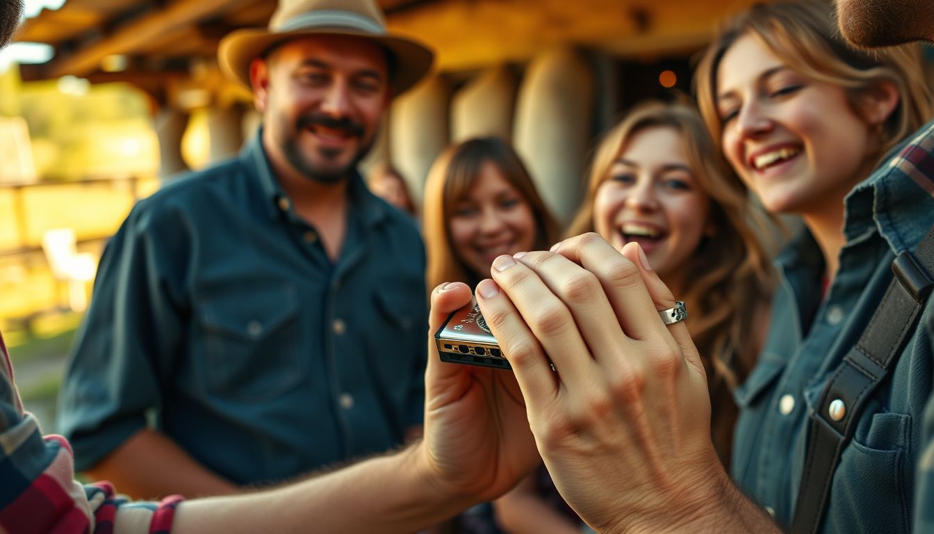 A harmonika összeköti az embereket közös zenéléssel és örömmel.