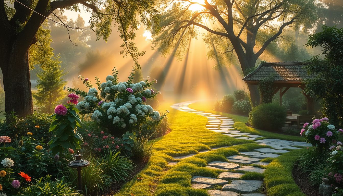 A kert az álomban a személyes fejlődést és harmóniát jelzi.