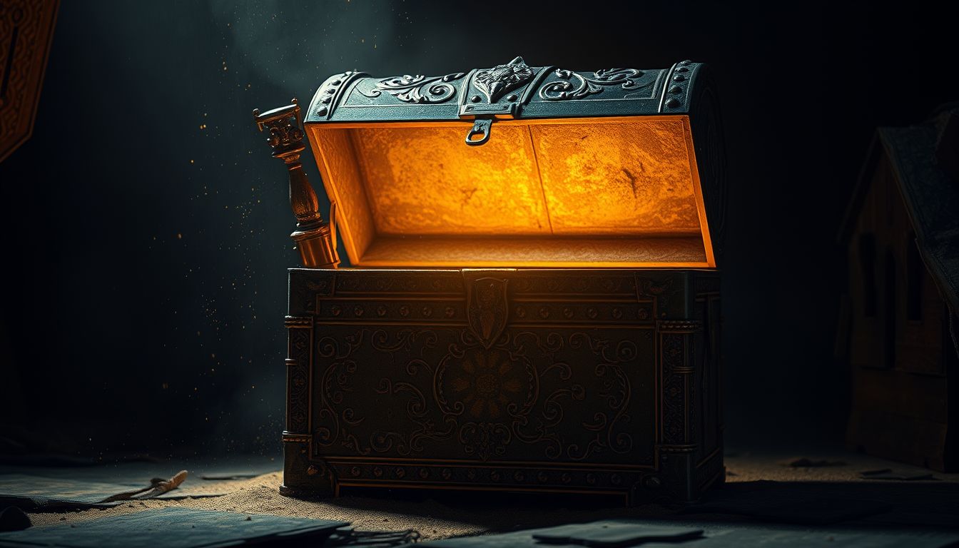 A kincsesláda álomban a rejtett képességekre utal.