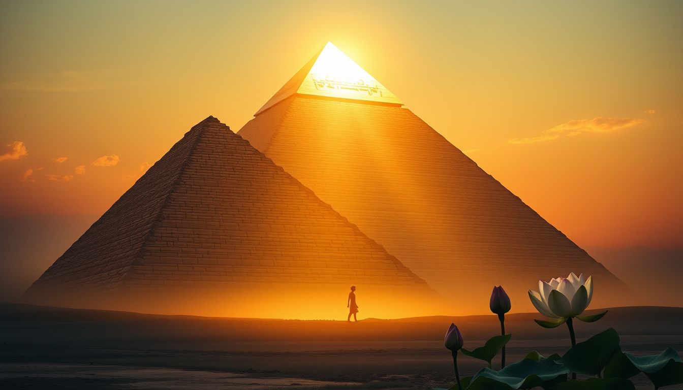 A piramis az élet ciklusát és halhatatlanságot szimbolizálja.