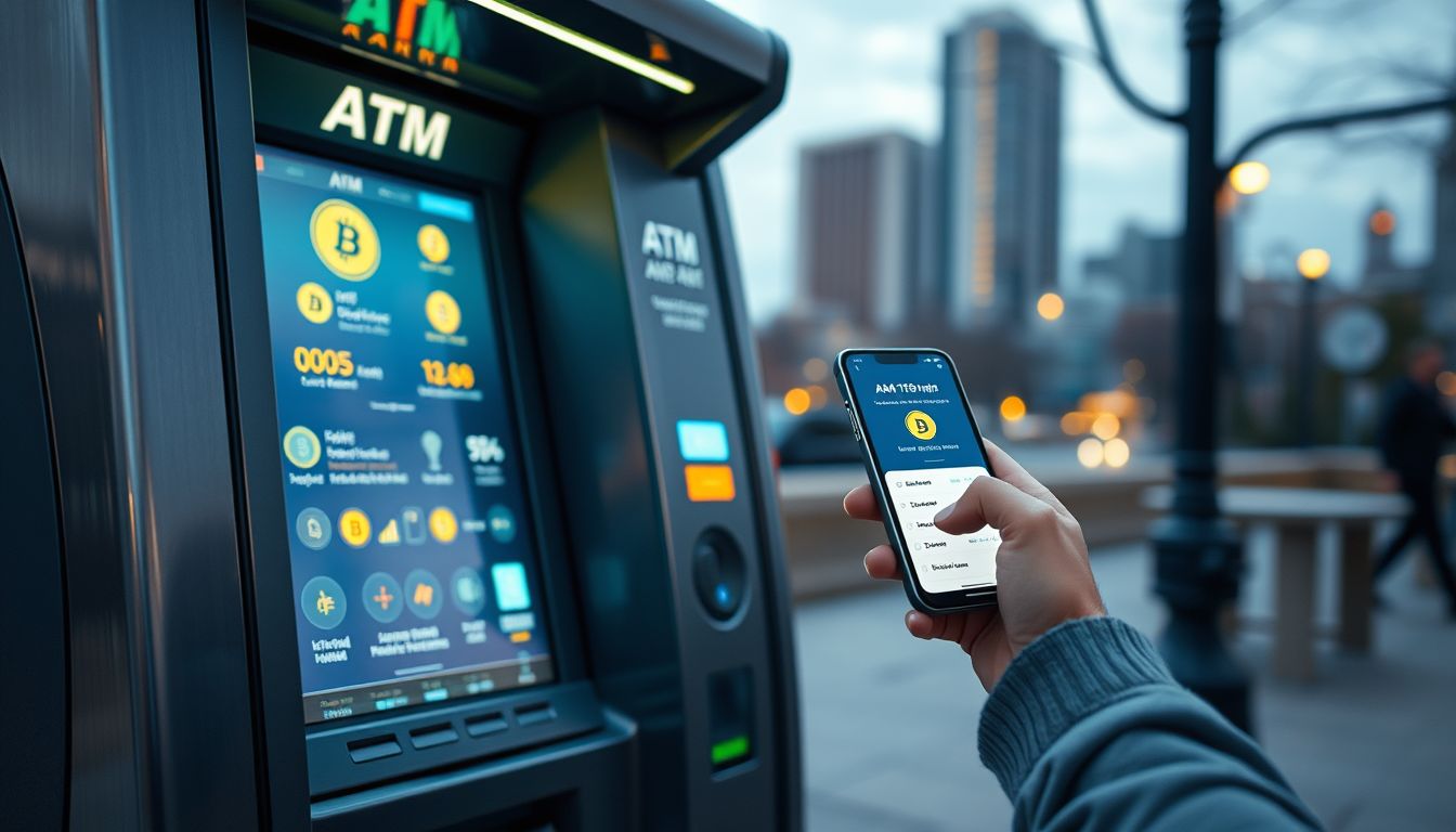 Kriptovaluta ATM álomban üzleti lehetőség és pénzügyi változás.