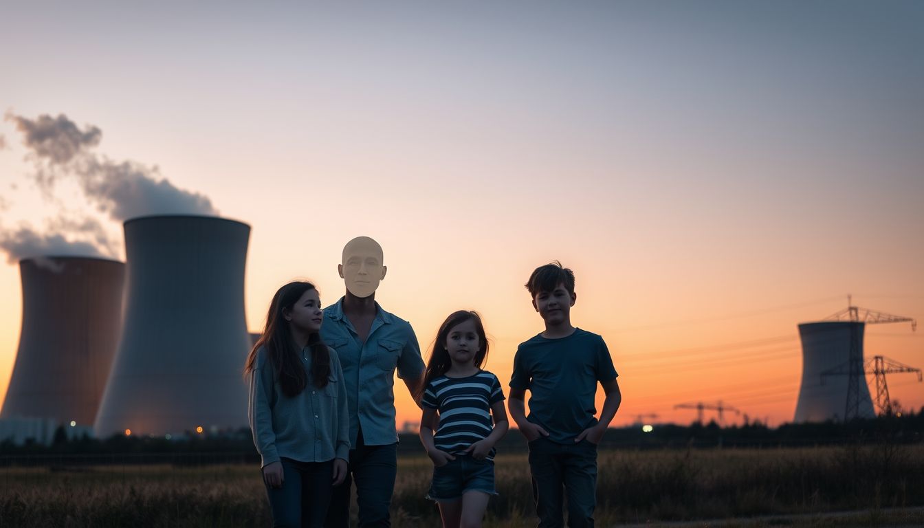 Az atomerőmű és családtagok az álomban biztonságot jelképeznek.