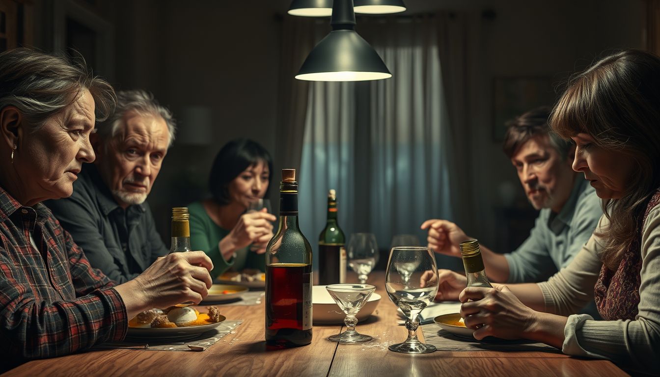 A családi borszeszálmok diszfunkcionális függőségi mintákat tükröznek.