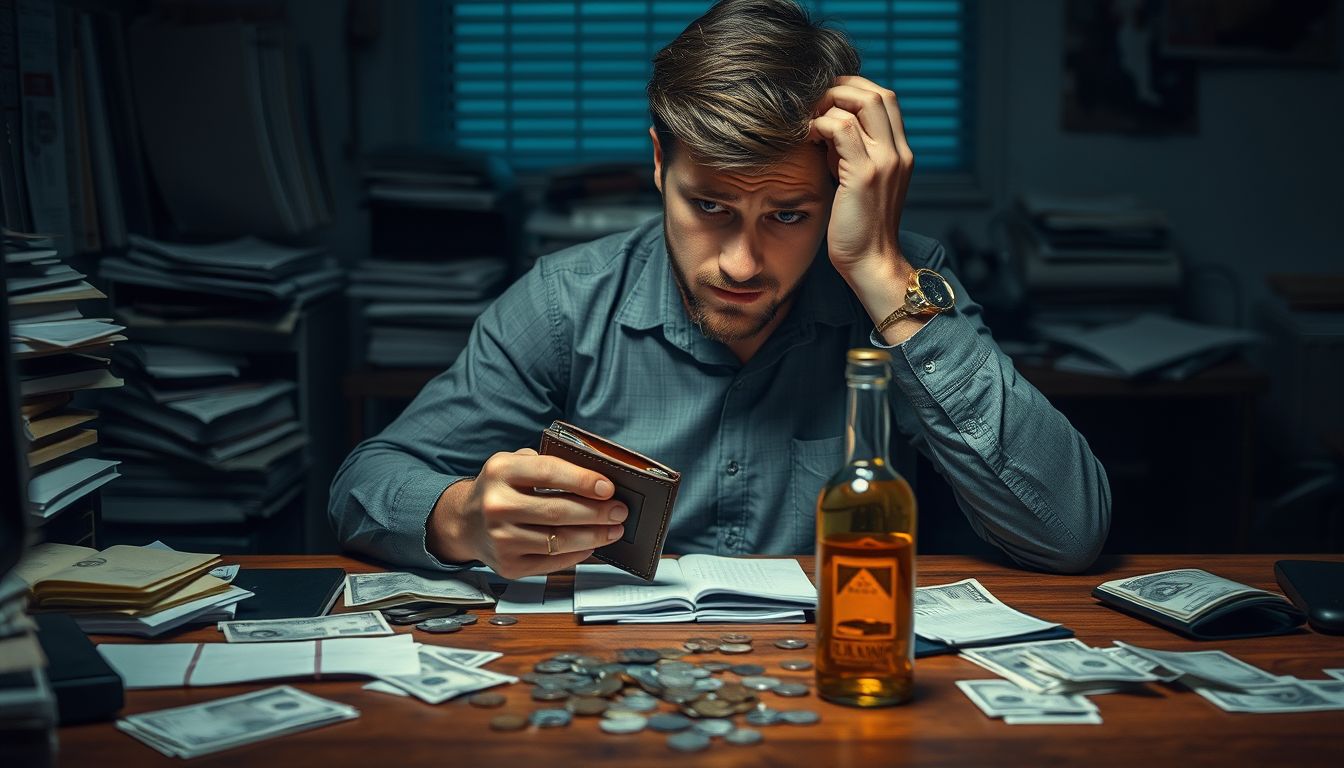 A borszesz álom pénzügyi kockázatokra és felelőtlen költekezésre figyelmeztet.