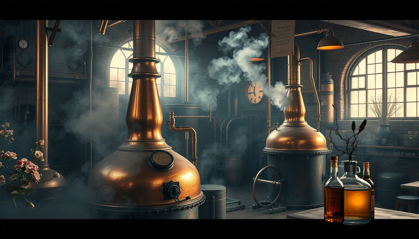 A borszeszgyártás álomban az átalakulás kreatív folyamata.