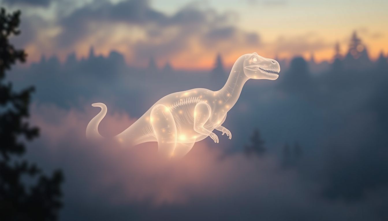 A dinoszaurusz szelleme az ősi tudás őrzője álmainkban.