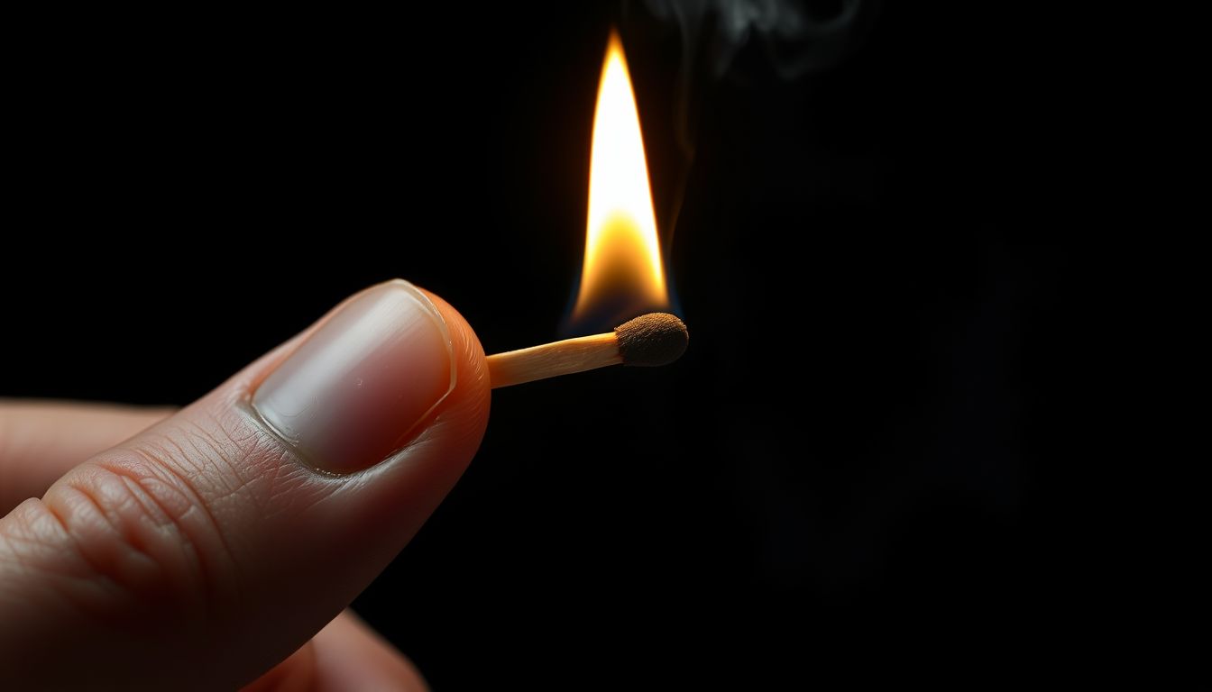 Az el nem csattanó gyufa álomban akadályokat és frusztrációt jelképez.