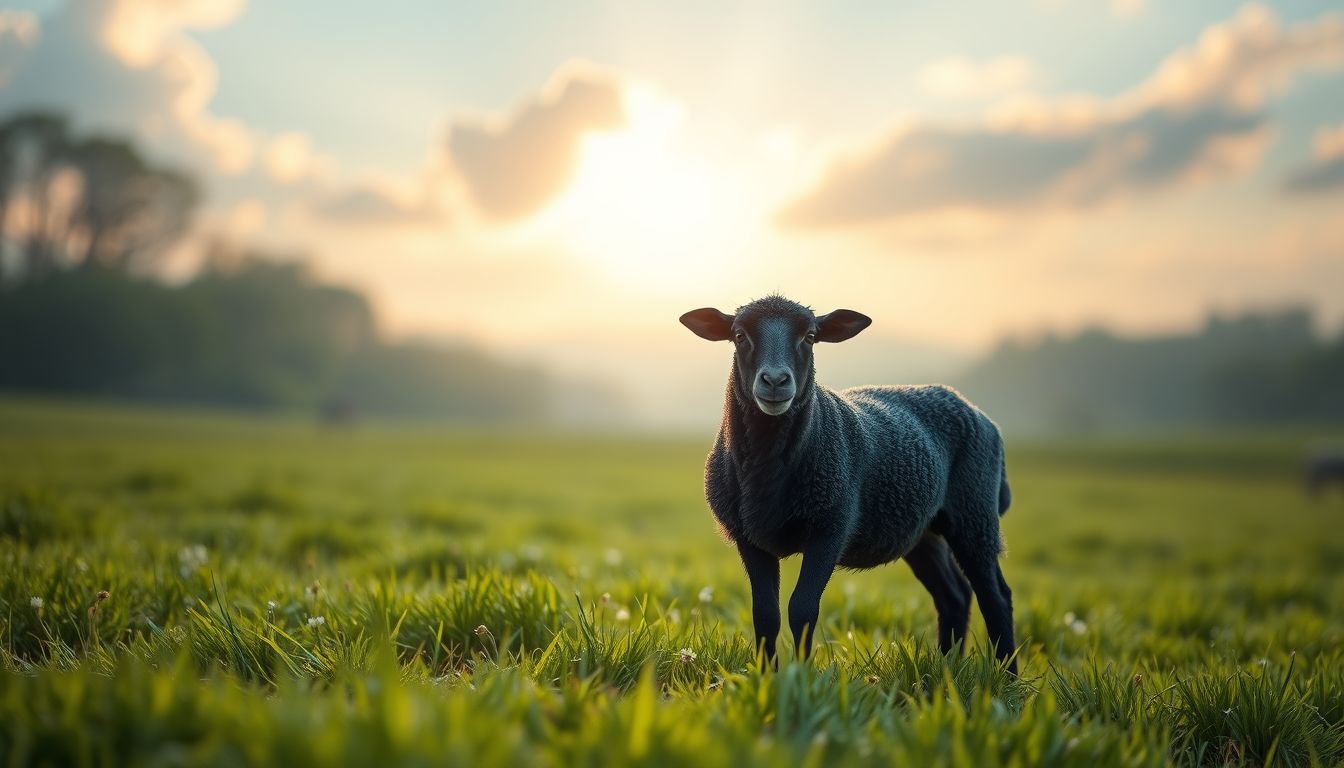 A fekete bárány álma rejtett félelmek és misztériumok jele.