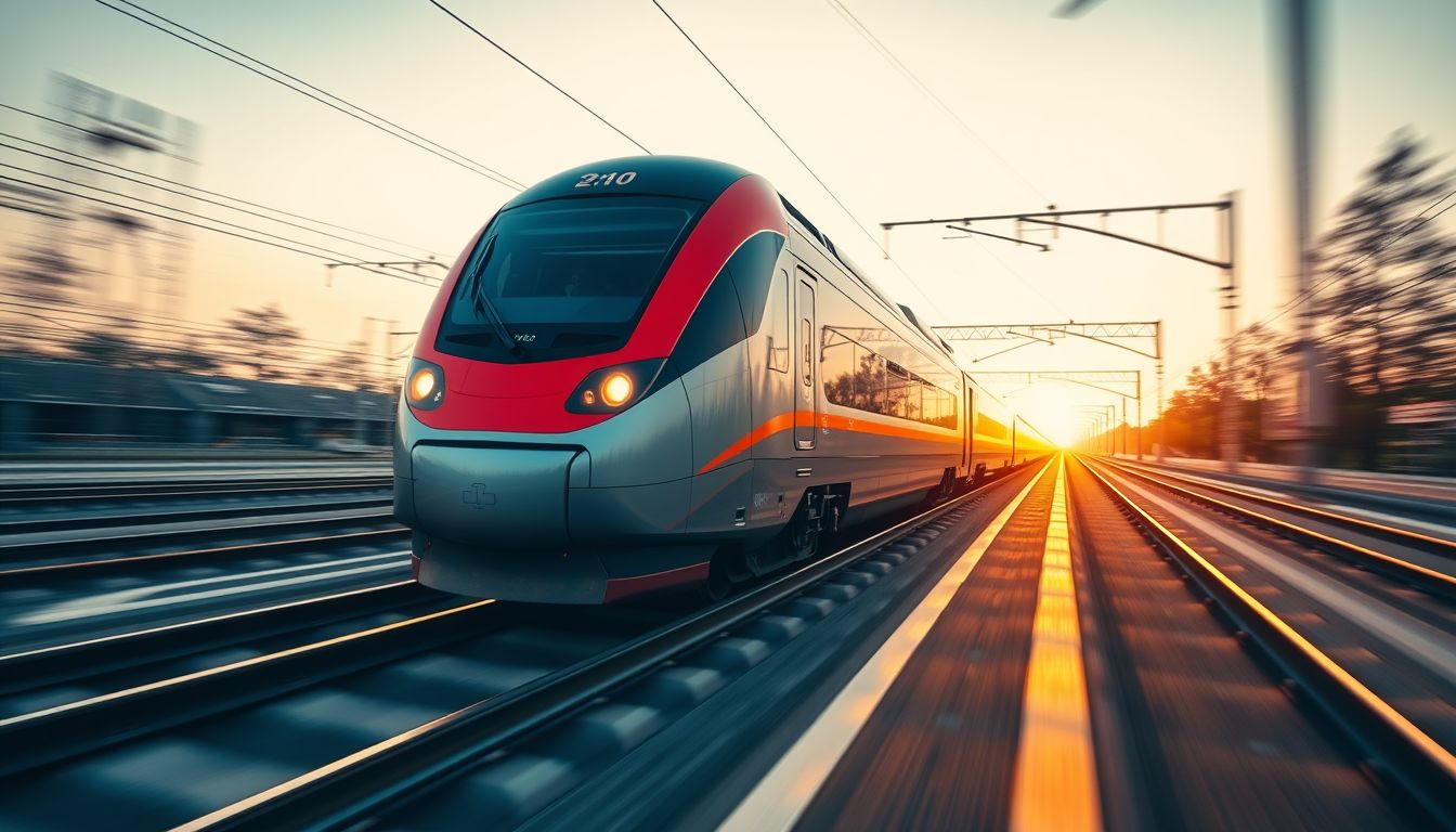 A gyors vonat álma az ambíció és előrelépés jelképe.