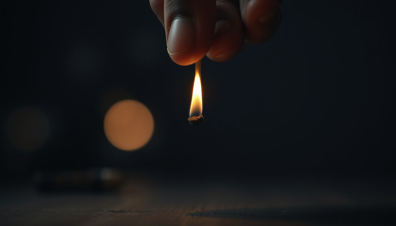 A gyufa elvesztése álomban a lehetőségek elmaradását jelzi.