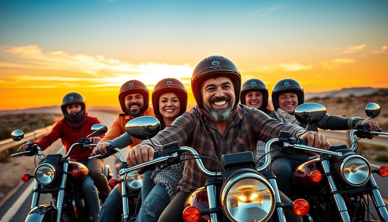 Az ismerős motoros arcok az érzelmi kötődéseket tükrözik.