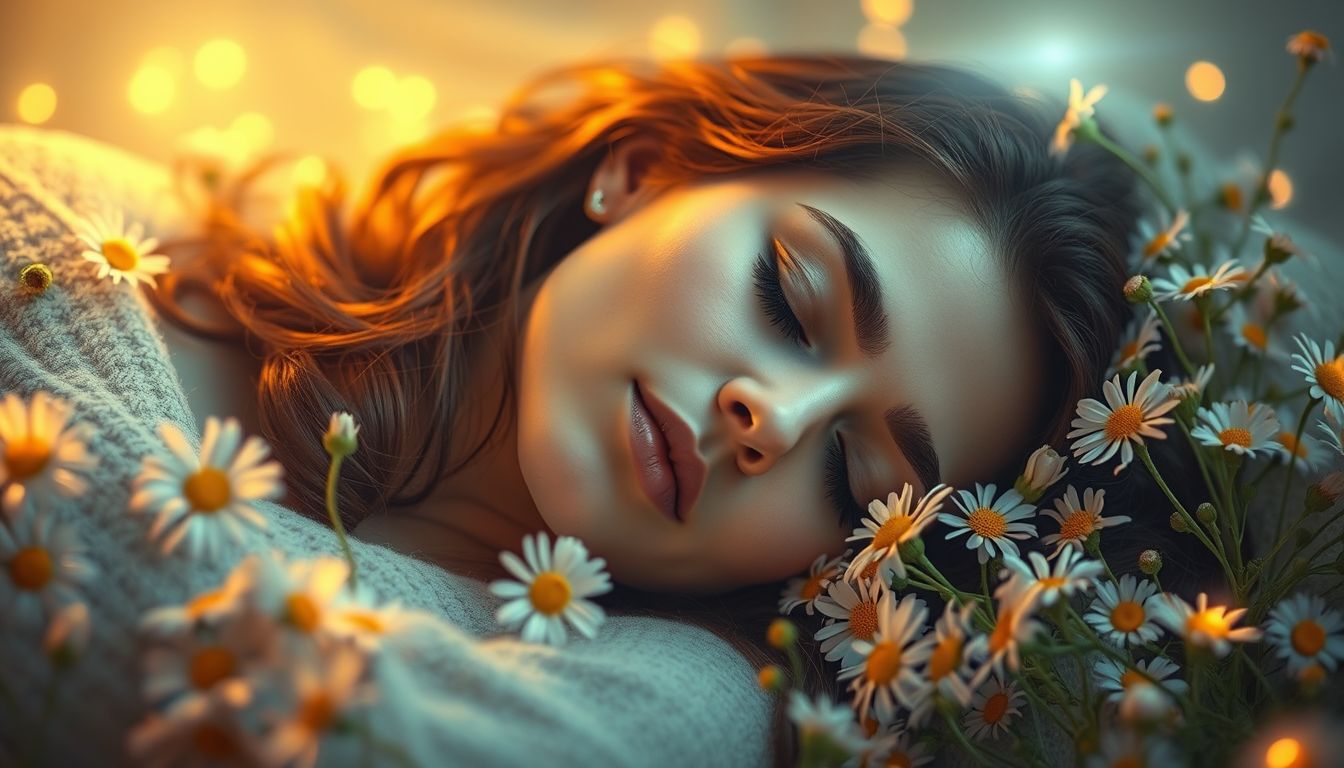 A kamilla álmok békét és lelki tisztulást szimbolizálnak.