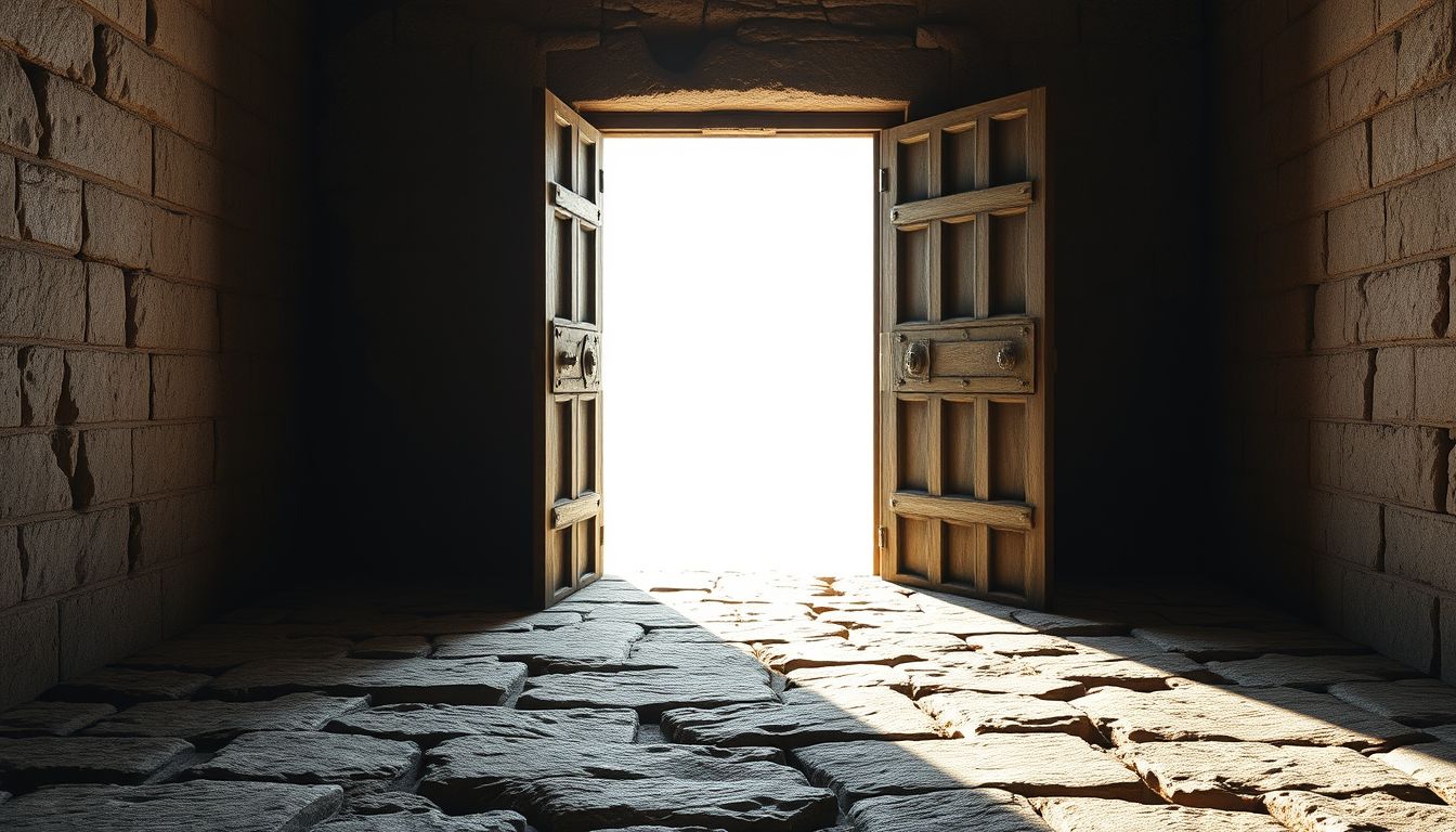 A börtönből kijárat álomban a szabadság vágyát jelzi.