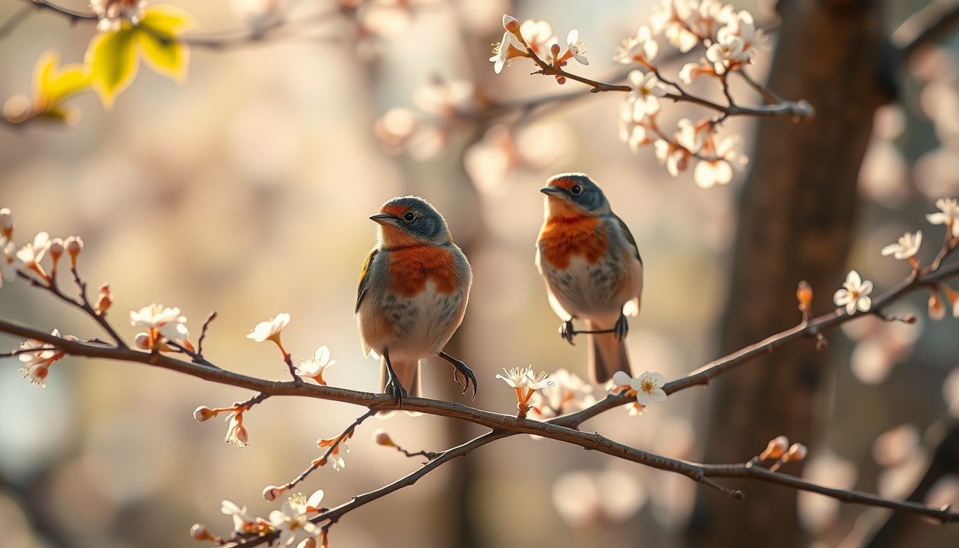 A madárcsicsergés álmában békét és új kezdetet jelképez.