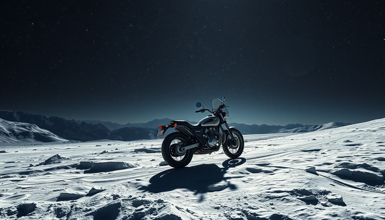 A motorral a Holdon utazás a képzelet határát feszegeti.