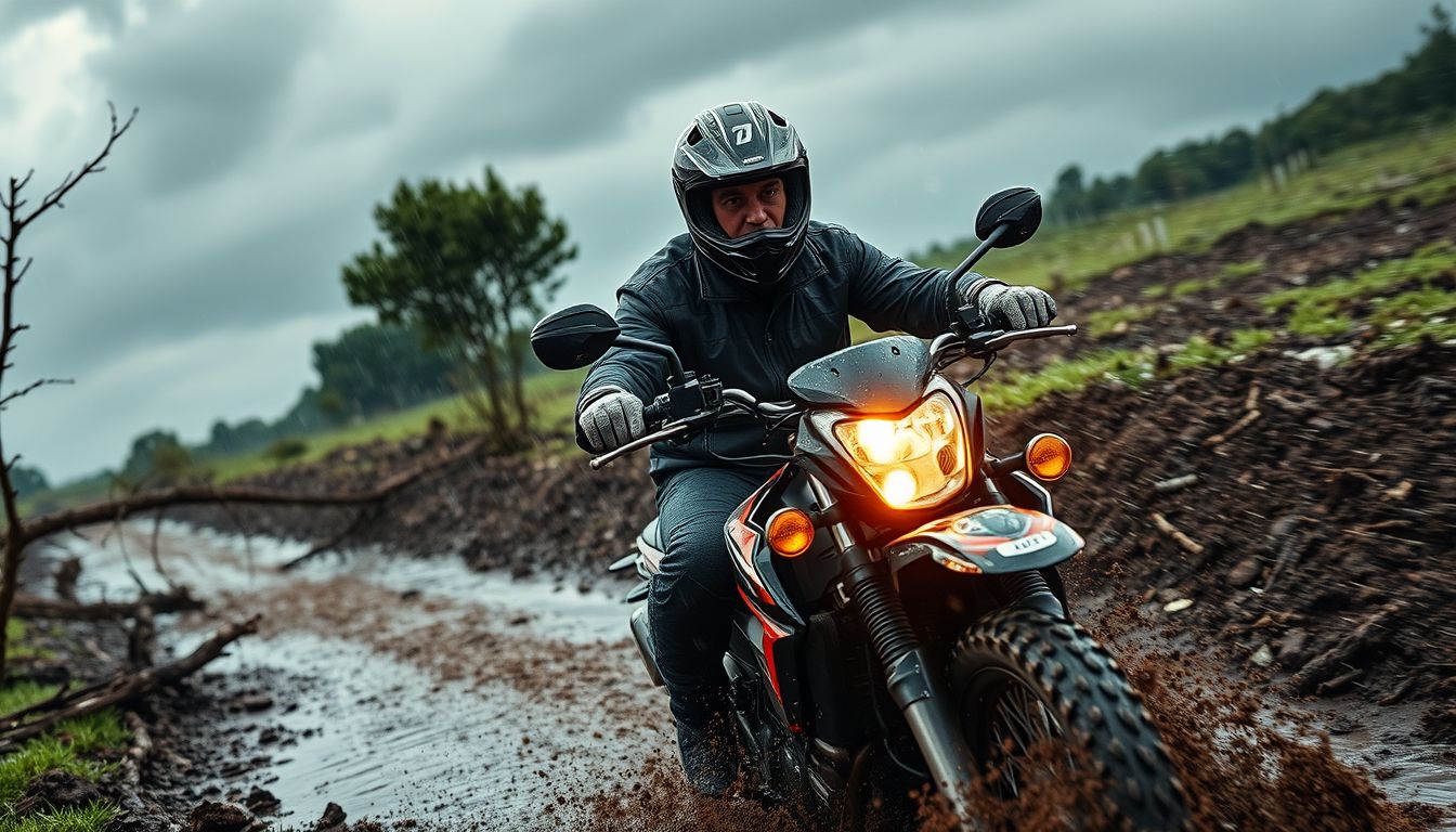 Motorral rossz időben utazni a kitartás és ügyesség próbája.